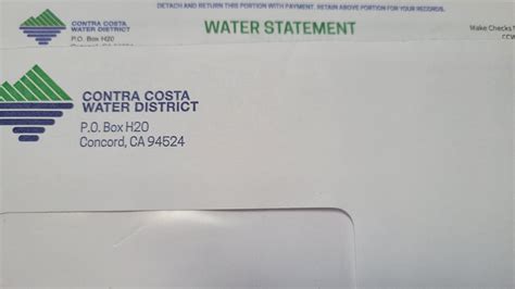 How to Pay Your Water Bill to the Contra Costa Water District