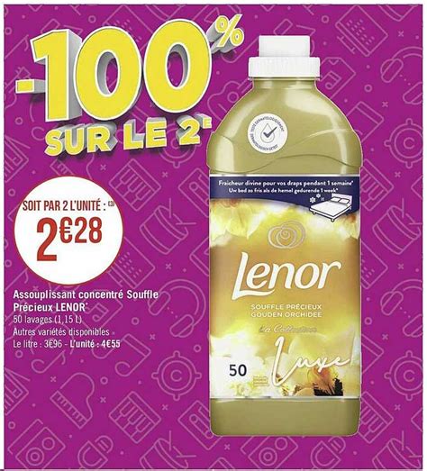 Offre Assouplissant Concentr Souffle Pr Cieux Lenor Chez Spar