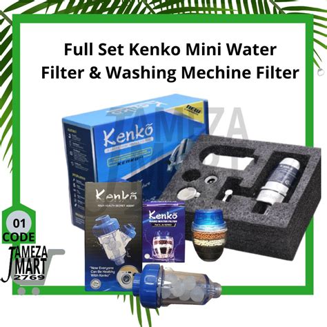 Kenko Water Filter And Washing Mechine Filter Set Penapis Air Termurah