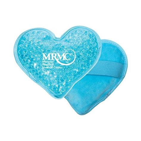 Plush Heart Hot Cold Pack Personalization Available Positive Promotions