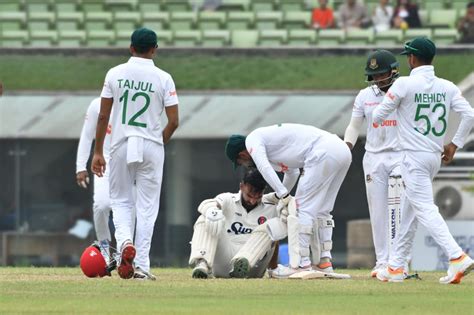 Hashmatullah Shahidi Was Hit By A Bouncer And Litton Das Checks On Him