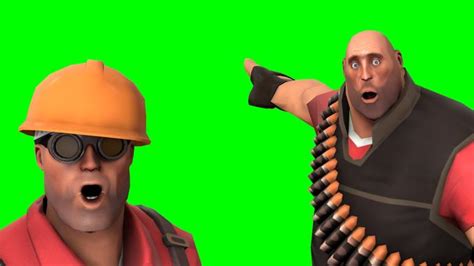 Heavy And Engineer Pointing Template Two Soyjaks Pointing Know Your