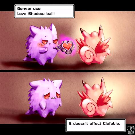 Gengar And Clefable Pokemon Drawn By Sa Dui Danbooru