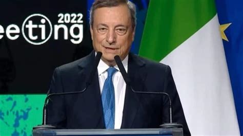 Draghi Al Meeting Di Rimini Tra Appalusi E Standing Ovation Le Sue