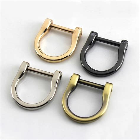 Piece Metal Detachable Removable Open Screw D Ring Buckle Shackle