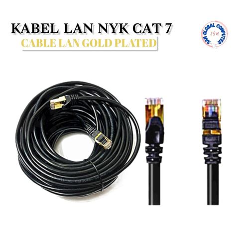 Jual Kabel Lan Nyk Cat Gbps Gold Plate M M M Siap Pakai