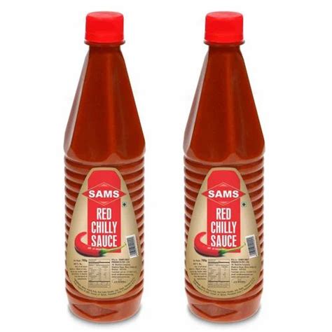 Sams Red Chilly Sauce 700 Ml, Packaging Type: Pet Bottel at Rs 34/bottle in Vasai Virar