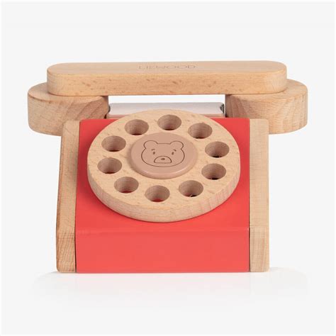 Liewood Red Classic Phone Toy 13cm Childrensalon