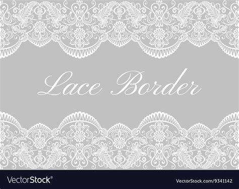 White Lace Borders Royalty Free Vector Image VectorStock