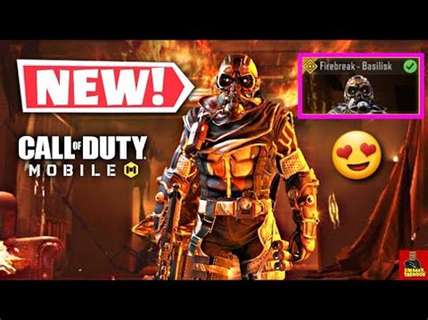 LEGENDARY SKIN FIREBREAK BASILISK GAMEPLAY CALL OF DUTY MOBILE