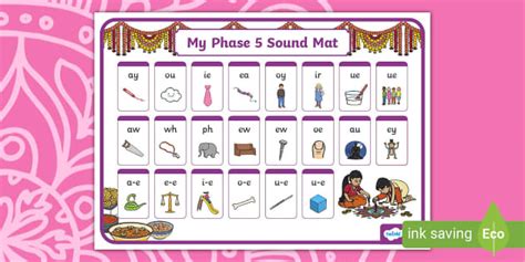 Diwali Themed Phase 5 Sound Mat Teacher Made Twinkl