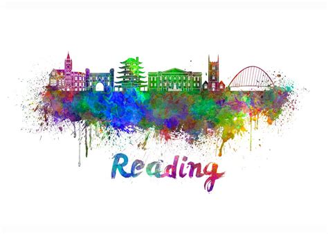 Reading Skyline Poster By Cristina Romero Displate