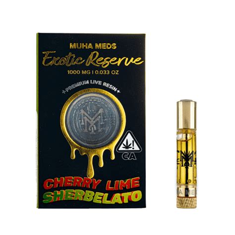 Muha Meds Cherry Lime Sherbelato Cartridge Disposable Cart