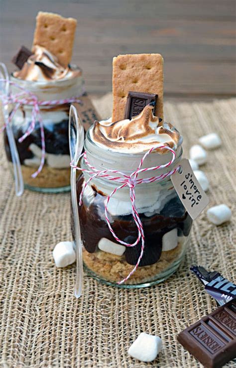 S Mores Treats In Mini Mason Jars Host The Toast