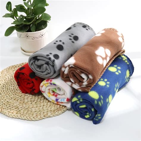 Pet Dog Cat Bed Mat Blanket Pet Puppy Paw Sleep Blanket Fleece