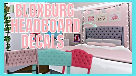 Bloxburg Decals Headboard Nataya Mishel Youtube