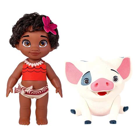 Boneca Moana Bebe Porquinho Pua Disney Vinil Cotiplas Shopee Brasil