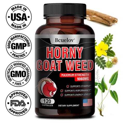 Horny Goat Weed Mg Capsules High Strength Organic Icariin