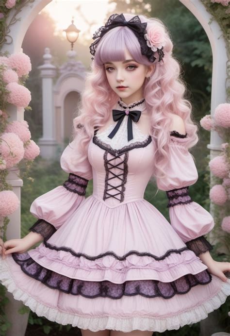 Lolita Doll In Enchanted Garden Stable Diffusion Online