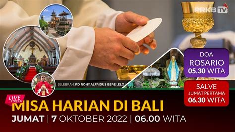 Jumat Wita Wib Livestreaming Misa Harian Pekan