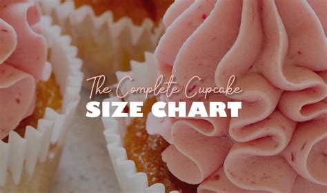 Size Matters A Guide To Cupcake Sizes With Cupcake Size Chart