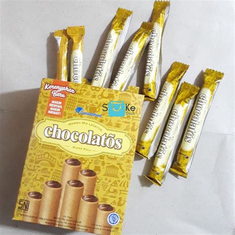 Jual Chocolatos Wafer Roll Rasa Coklat Shopee Indonesia