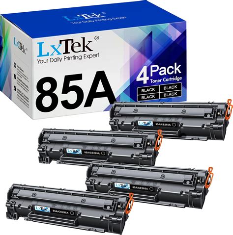 Lxtek 4 Pack 85a Toner Cartridge Compatible Replacement For Hp 85a Ce285a P1102w Toner Cartridge