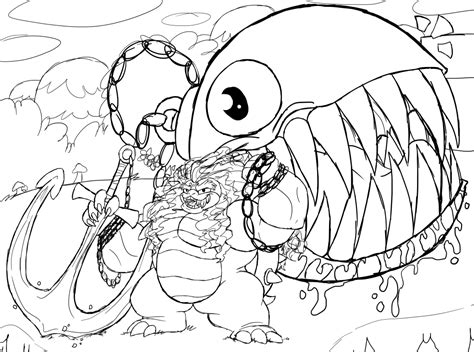 Mario Chain Chomp Coloring Pages Sketch Coloring Page