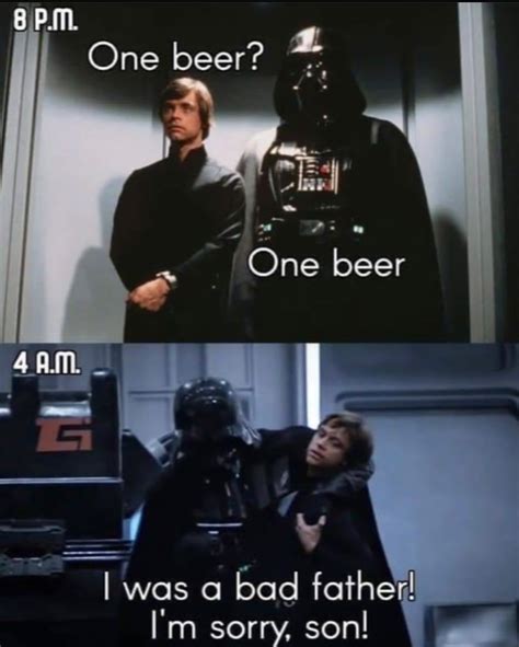 One beer ? One beer : r/starwarsmemes