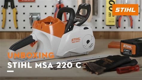 Akku Motorsäge STIHL MSA 220 C Unboxing YouTube