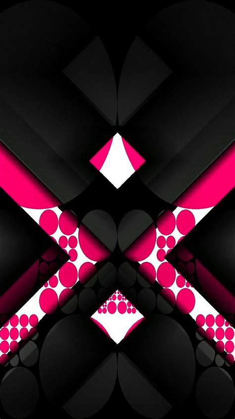 720p Free Download Material Design 104 Black Pink Triangles