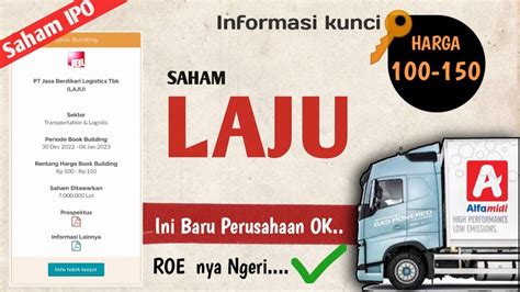 IPO Saham LAJU I Highlight Informasi Kunci PT Jasa Berdika Logistik