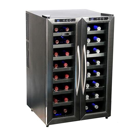 Whynter 32-Bottle Dual Zone Wine Cooler-WC-321DD - The Home Depot