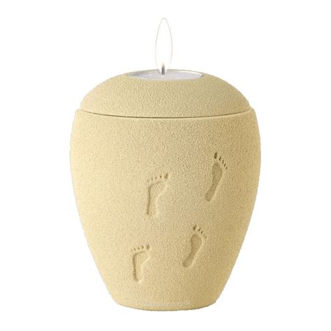 Barefoot Sand Tea Light Keepsake Urn