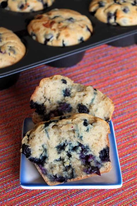 Sourdough Blueberry Muffins