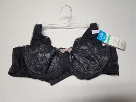 Playtex Womens Love My Curves Beautiful Lace And Lift Underwire Black