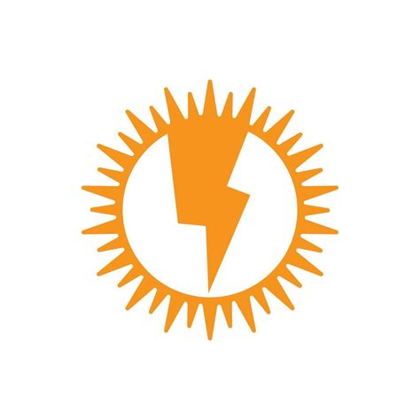 Ilustraci N De Im Genes De Logotipo De Energ A Solar Vector En