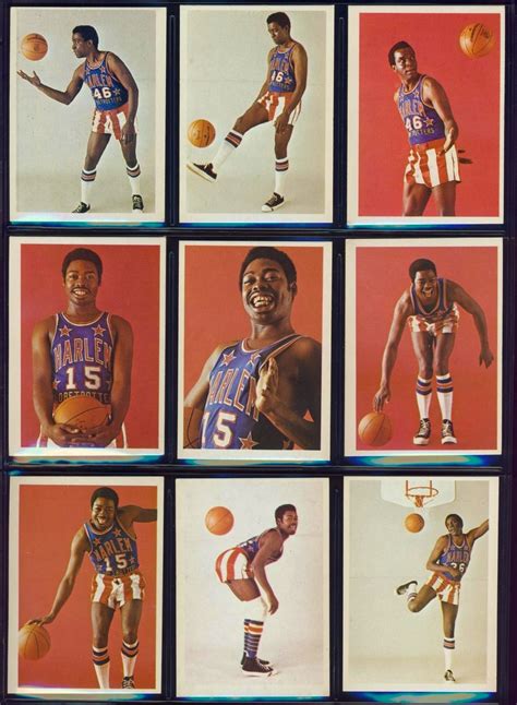 Harlem Globetrotters 1970s Fleer Basketball Cards Harlem Globetrotters Basketball Cards