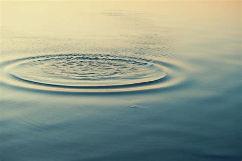 Premium Photo Isolated Wave In Calm Water
