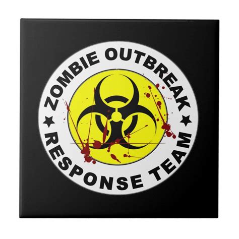 Zombie Outbreak Response Team Ceramic Tile Zazzle Zombie Outbreak