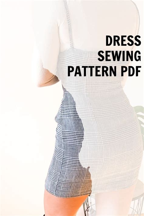 Dress Sewing Pattern Pdf Mini Dress Pattern Pdf Dress Etsy Sewing