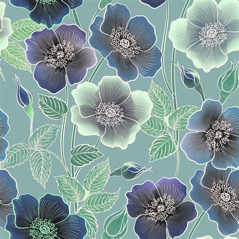 Dwellsindia Inverted Colors Floral Self Adhesive Wallpaper Peel Stick