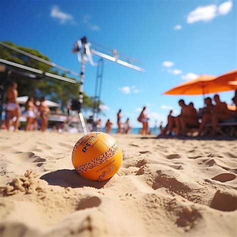 Premium AI Image Photo Of Beach Volleyball Tournament On A Sandy