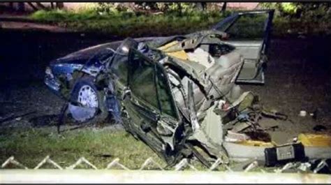 Car Torn In Half After Detroit Crash