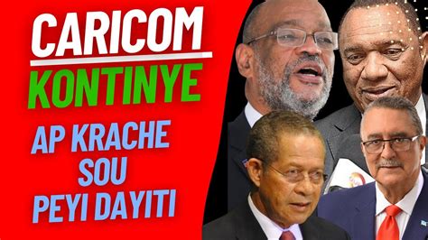 Kominote Entenasyonal La Ak Caricom Kontinye Ap Krache Sou Peyi