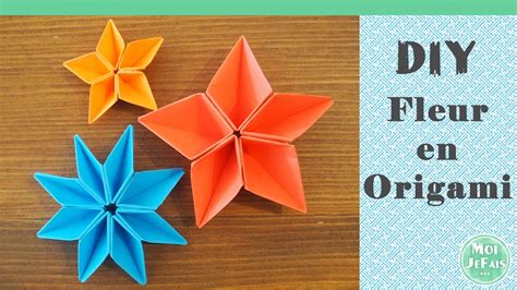 Diy Fleur Origami Facile La Fleur De Sakura Youtube