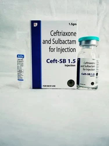 Ceft Sb Ceftriaxone Mg Sulbactum Mg Injection Gm At