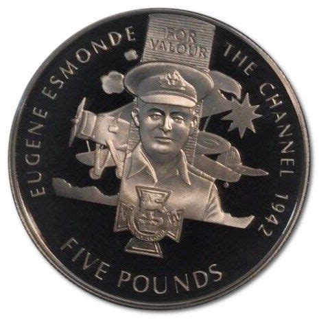 Pounds Elizabeth Ii Victoria Cross Eugene Esmonde Guernesey