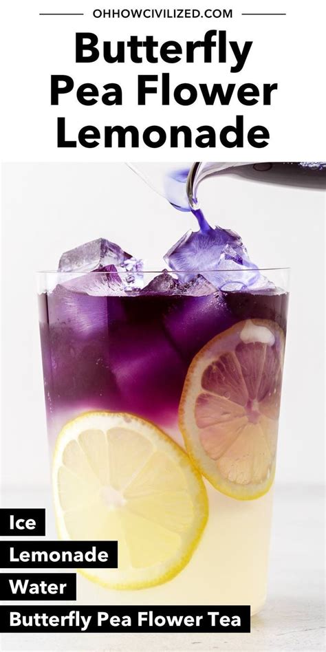 Butterfly Pea Flower Lemonade Butterfly Pea Flower Tea Butterfly Pea