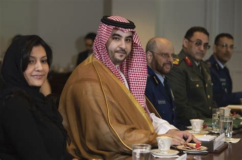 Demi Masa Saudi Arabias Khalid Bin Salman Meets Us Secretary Of